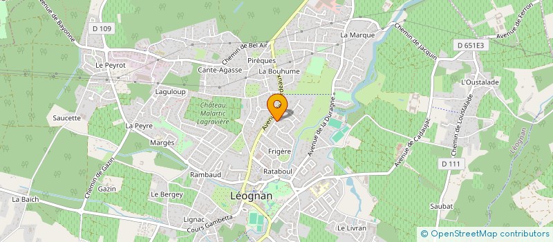 localisation de l'entreprise SOCIETE CIVILE CLAIRE VOILE  LEOGNAN