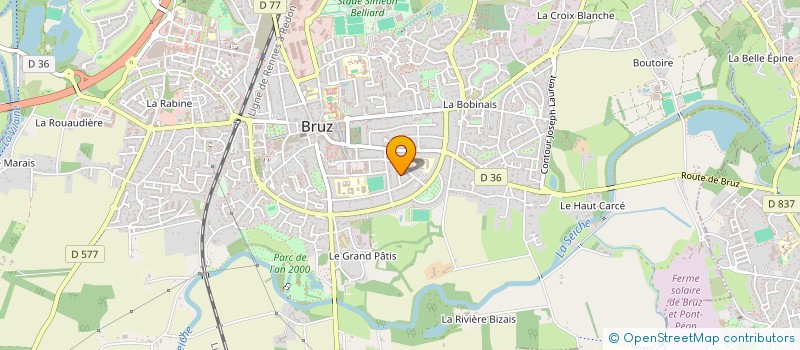 localisation de l'entreprise SOCIETE CIVILE CLOEMIE  BRUZ