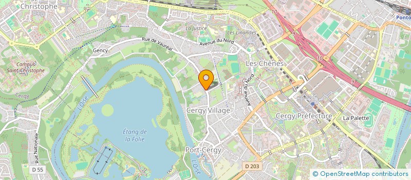 localisation de l'entreprise SOCIETE CIVILE CN NATIONALE  CERGY