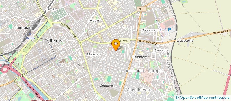 localisation de l'entreprise SOCIETE CIVILE COMAOFRE  REIMS