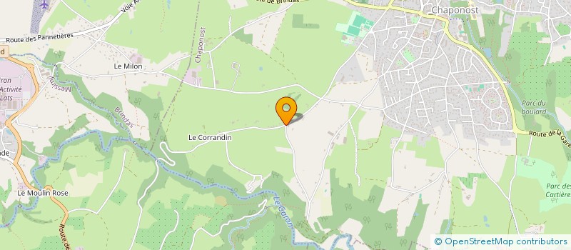 localisation de l'entreprise SOCIETE CIVILE COMPIGNE & ASSOCIES  CHAPONOST