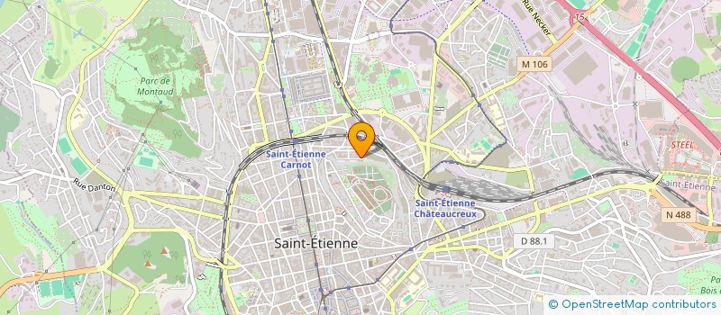 localisation de l'entreprise SOCIETE CIVILE COOPERATIVE DE CONSTRUCTION LES CASTORS DU CRET DE ROC A CAPITAL VARIABLE à SAINT-ETIENNE
