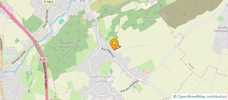 localisation de l'entreprise SOCIETE CIVILE COTRE  GIVENCHY-EN-GOHELLE