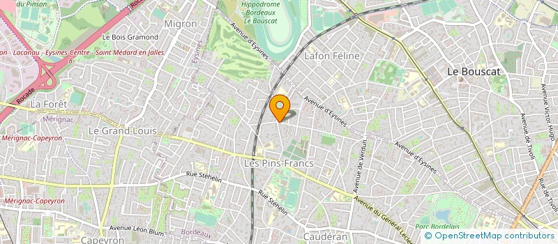 localisation de l'entreprise SOCIETE CIVILE COUPEY à BORDEAUX