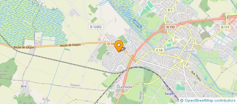 localisation de l'entreprise SOCIETE CIVILE COURET FRERES  SAUJON