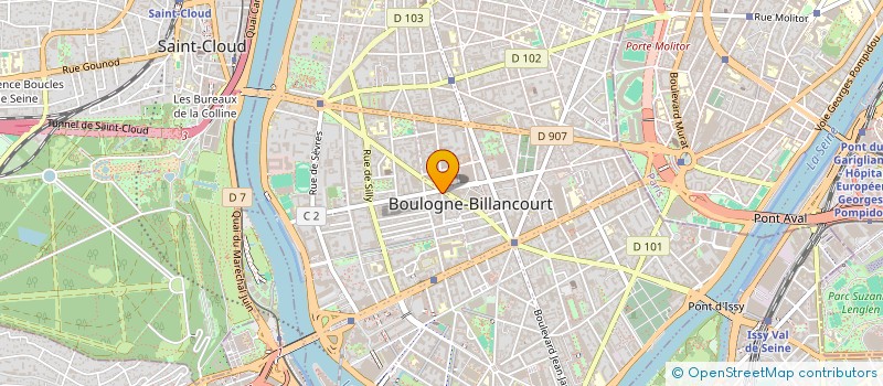 localisation de l'entreprise SOCIETE CIVILE CREPERIE DE BOULOGNE à BOULOGNE-BILLANCOURT