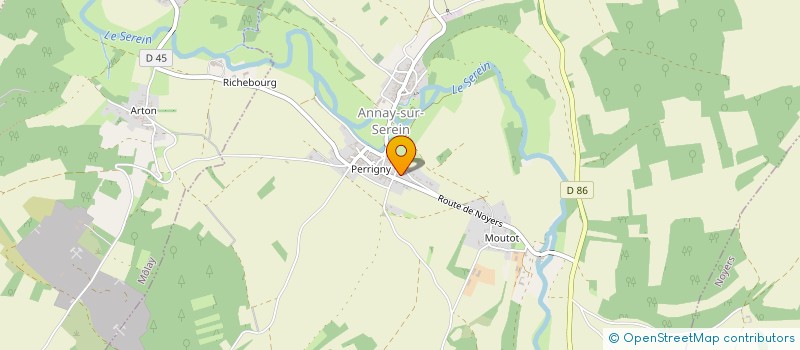 localisation de l'entreprise SOCIETE CIVILE CREPITOIS à ANNAY-SUR-SEREIN