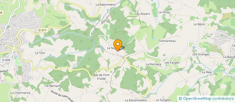 localisation de l'entreprise SOCIETE CIVILE CROZIER  RONTALON