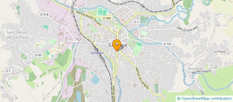 localisation de l'entreprise SOCIETE CIVILE CTM à CARMAUX