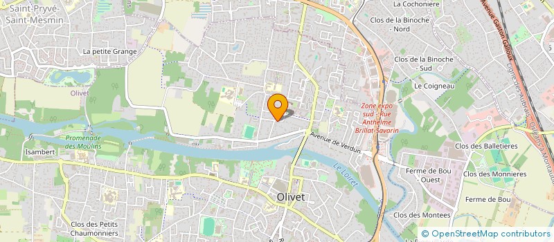 localisation de l'entreprise SOCIETE CIVILE CURIE à OLIVET