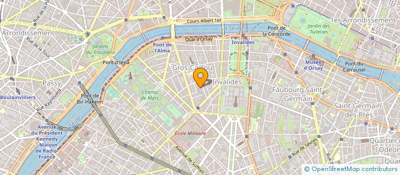 localisation de l'entreprise SOCIETE CIVILE D'ATTRIBUTION DU 37 RUE CLER A PARIS 7EME à PARIS