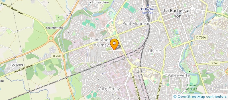 localisation de l'entreprise SOCIETE CIVILE D'ATTRIBUTION LES VIGNES BLANCHES  LA ROCHE-SUR-YON