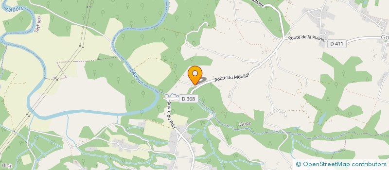 localisation de l'entreprise SOCIETE CIVILE D'ELEVAGE AGRICOLE D'HOURSOLLE  SAUGNAC-ET-CAMBRAN