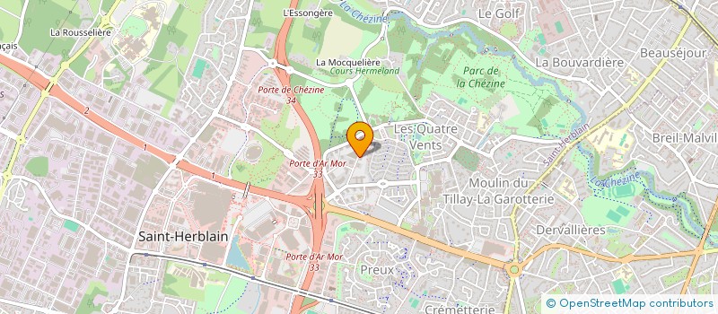 localisation de l'entreprise SOCIETE CIVILE D'EXPERTISE-COMPTABLE ET DE COMMISSARIAT AUX COMPTES BUNOT - PALVADEAU  SAINT-HERBLAIN