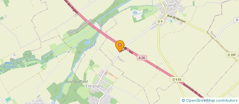localisation de l'entreprise SOCIETE CIVILE D'EXPLOITATION AGRICOLE AVICOLE DES QUATORZE à ETAING
