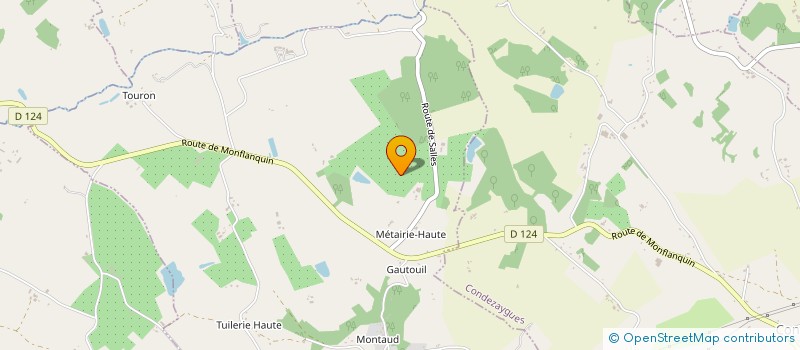 localisation de l'entreprise SOCIETE CIVILE D'EXPLOITATION AGRICOLE B2L à MONSEGUR