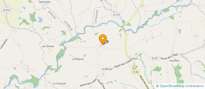 localisation de l'entreprise SOCIETE CIVILE D'EXPLOITATION AGRICOLE CHRISLEO  COMPOLIBAT