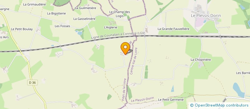 localisation de l'entreprise SOCIETE CIVILE D EXPLOITATION AGRICOLE CISSE  MELLERAY