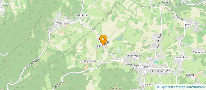 localisation de l'entreprise SOCIETE CIVILE D'EXPLOITATION AGRICOLE CLAUDIS  FELINES