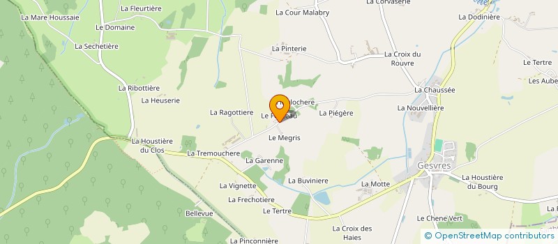 localisation de l'entreprise SOCIETE CIVILE D EXPLOITATION AGRICOLE COLLIN à GESVRES