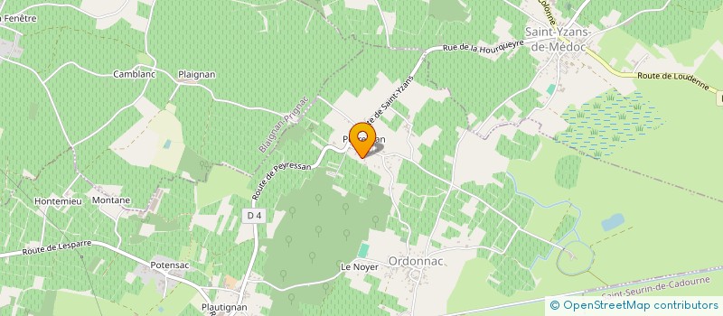 localisation de l'entreprise SOCIETE CIVILE D'EXPLOITATION AGRICOLE CRUBILE M.  ORDONNAC