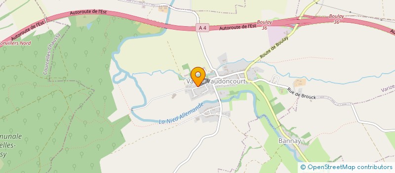 localisation de l'entreprise SOCIETE CIVILE D'EXPLOITATION AGRICOLE DE BLENING  VARIZE-VAUDONCOURT