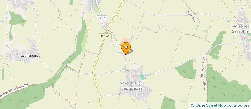 localisation de l'entreprise SOCIETE CIVILE D'EXPLOITATION AGRICOLE DE BRIQUEBOURG  VERDEREL-LES-SAUQUEUSE