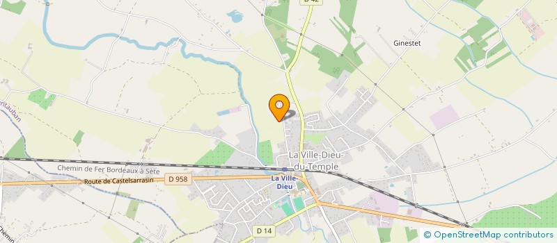 localisation de l'entreprise SOCIETE CIVILE D'EXPLOITATION AGRICOLE DE CANTELOUVE  LA VILLE-DIEU-DU-TEMPLE