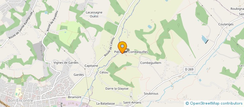 localisation de l'entreprise SOCIETE CIVILE D'EXPLOITATION AGRICOLE DE GAILLARDET  CASTELCULIER