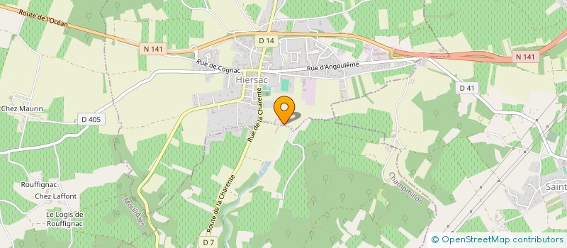 localisation de l'entreprise SOCIETE CIVILE D'EXPLOITATION AGRICOLE DE LA FILIERE  HIERSAC