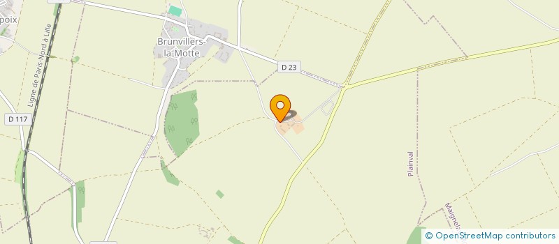 localisation de l'entreprise SOCIETE CIVILE D'EXPLOITATION AGRICOLE DE LA FOSSE THIBAULT  PLAINVAL