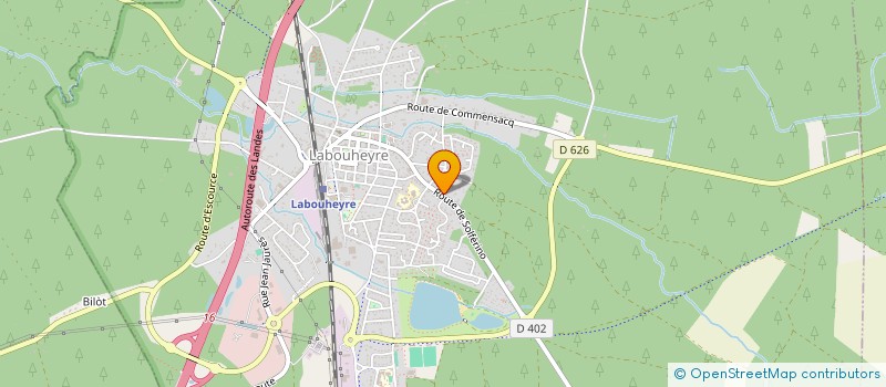 localisation de l'entreprise SOCIETE CIVILE D'EXPLOITATION AGRICOLE DE NAVACHON  LABOUHEYRE