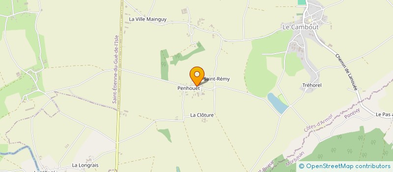 localisation de l'entreprise SOCIETE CIVILE D'EXPLOITATION AGRICOLE DE PENHOUET à LE CAMBOUT