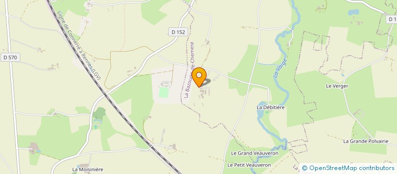 localisation de l'entreprise SOCIETE CIVILE D EXPLOITATION AGRICOLE DE RAL  LA BAZOUGE-DE-CHEMERE