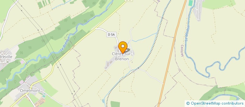 localisation de l'entreprise SOCIETE CIVILE D'EXPLOITATION AGRICOLE DE VELAINE  CLEREY-SUR-BRENON