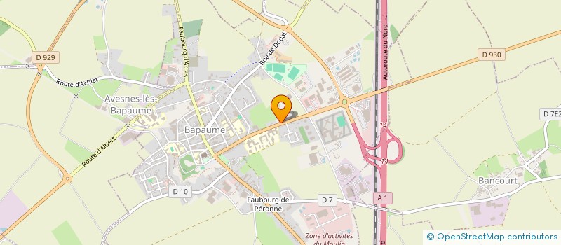 localisation de l'entreprise SOCIETE CIVILE D'EXPLOITATION AGRICOLE DECERISY  BAPAUME