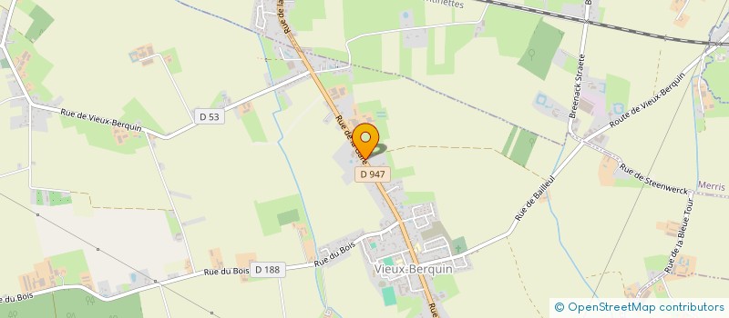 localisation de l'entreprise SOCIETE CIVILE D'EXPLOITATION AGRICOLE DELAVAL  VIEUX-BERQUIN