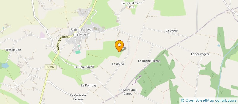 localisation de l'entreprise SOCIETE CIVILE D'EXPLOITATION AGRICOLE DES CHAMPS BLANCS à LE MENE