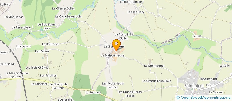 localisation de l'entreprise SOCIETE CIVILE D'EXPLOITATION AGRICOLE DES GABORIAUX  SAINT-RIEUL