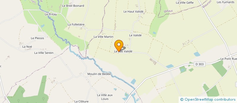 localisation de l'entreprise SOCIETE CIVILE D'EXPLOITATION AGRICOLE DU BAS VALIDEE  MAURON