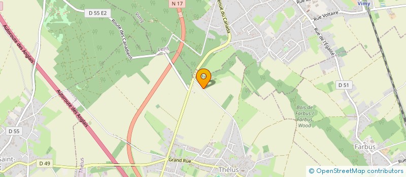 localisation de l'entreprise SOCIETE CIVILE D'EXPLOITATION AGRICOLE DU BONVAL  THELUS