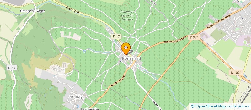 localisation de l'entreprise SOCIETE CIVILE D'EXPLOITATION AGRICOLE DU DOMAINE DES EPENEAUX à POMMARD