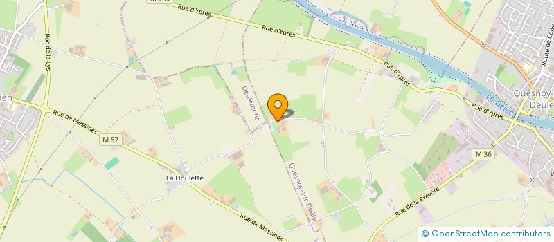 localisation de l'entreprise SOCIETE CIVILE D'EXPLOITATION AGRICOLE DU LOUP à QUESNOY-SUR-DEULE