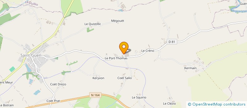localisation de l'entreprise SOCIETE CIVILE D'EXPLOITATION AGRICOLE DU MAREU à GUERLEDAN