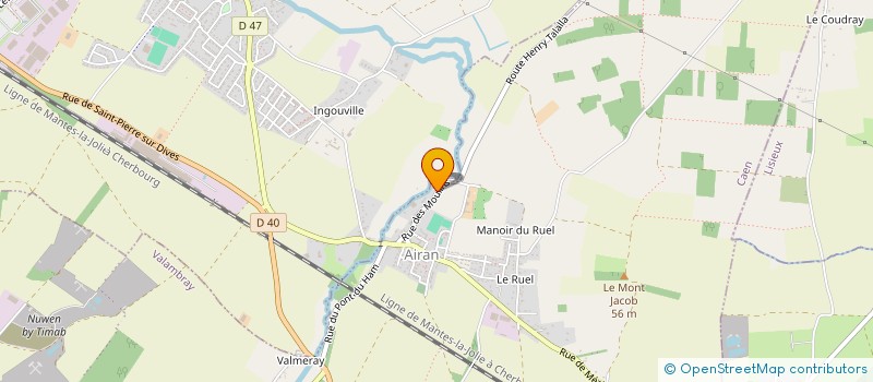 localisation de l'entreprise SOCIETE CIVILE D'EXPLOITATION AGRICOLE DU MOULIN à VALAMBRAY