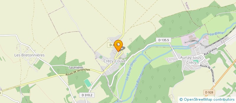 localisation de l'entreprise SOCIETE CIVILE D'EXPLOITATION AGRICOLE DU RELAIS PAR ABREVIATION SCEA DU RELAIS à CRECY-COUVE