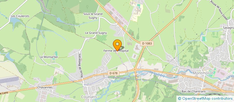localisation de l'entreprise SOCIETE CIVILE D'EXPLOITATION AGRICOLE DU SUGNY à MONTMOROT