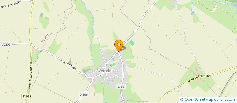 localisation de l'entreprise SOCIETE CIVILE D'EXPLOITATION AGRICOLE DU VENTEL à VERTAIN