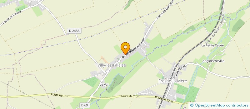 localisation de l'entreprise SOCIETE CIVILE D'EXPLOITATION AGRICOLE ECURIE D'AJAC  VILLY-LEZ-FALAISE