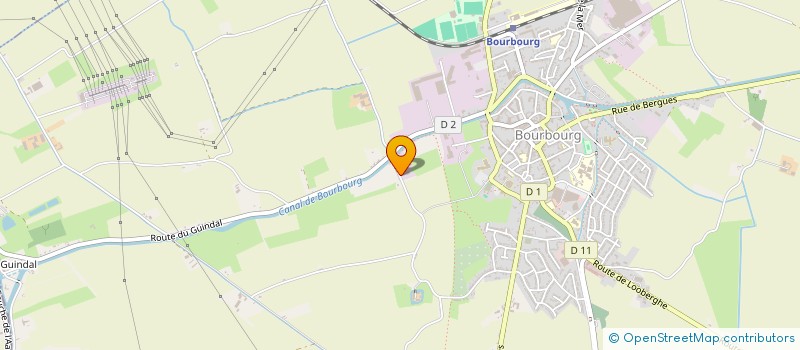 localisation de l'entreprise SOCIETE CIVILE D'EXPLOITATION AGRICOLE FERME ADRIANSEN  BOURBOURG